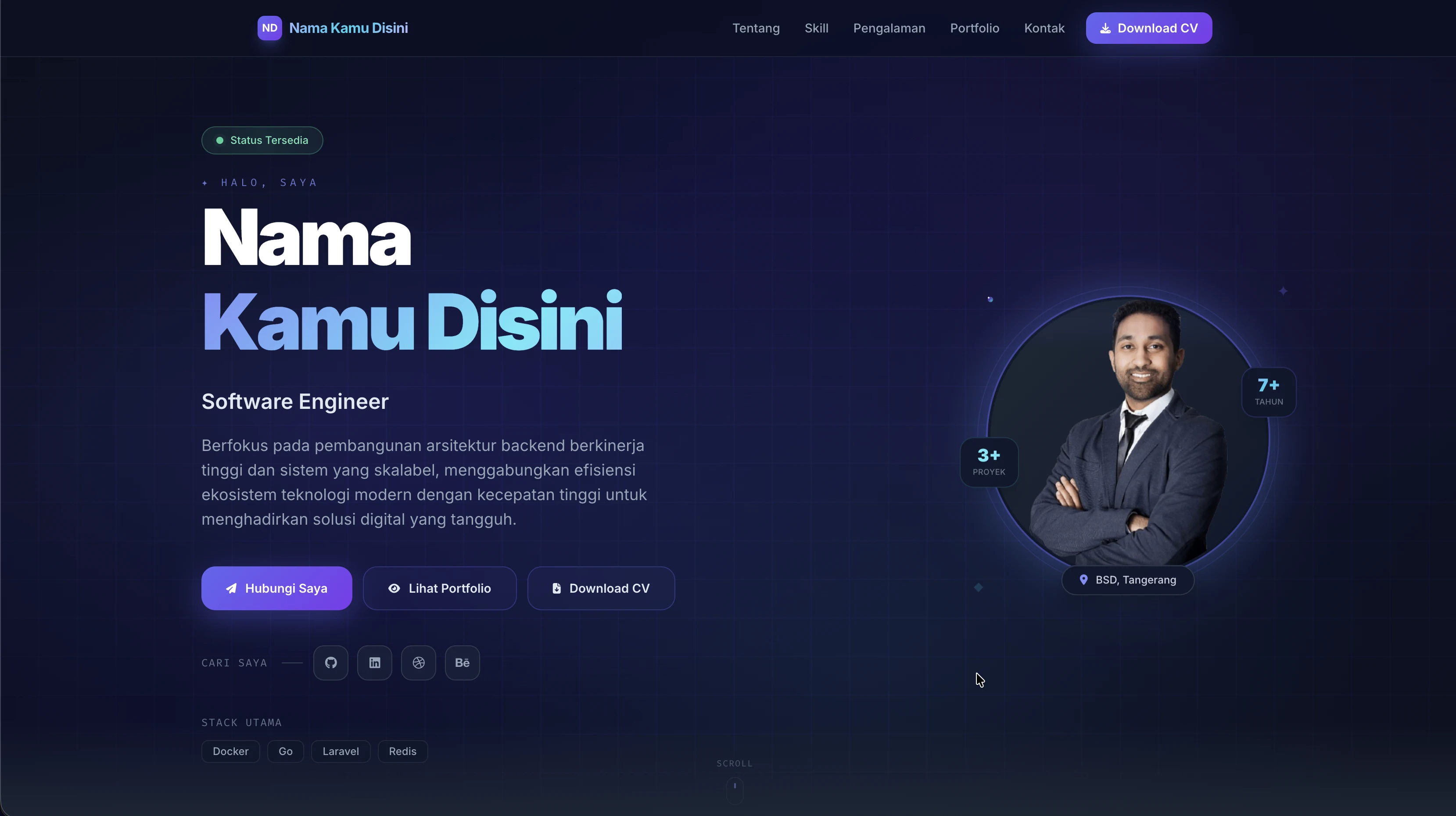 Template BENTO PROFESSIONAL